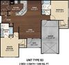 Our B3 The Spence floor plan with two bedrooms and two baths. Our B3 The Spence floor plan with two bedrooms and two baths. at York Woods at Lake Murray Apartment Homes, Columbia, South Carolina